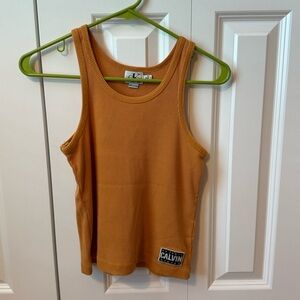 Orange vintage Calvin Klein tank top green